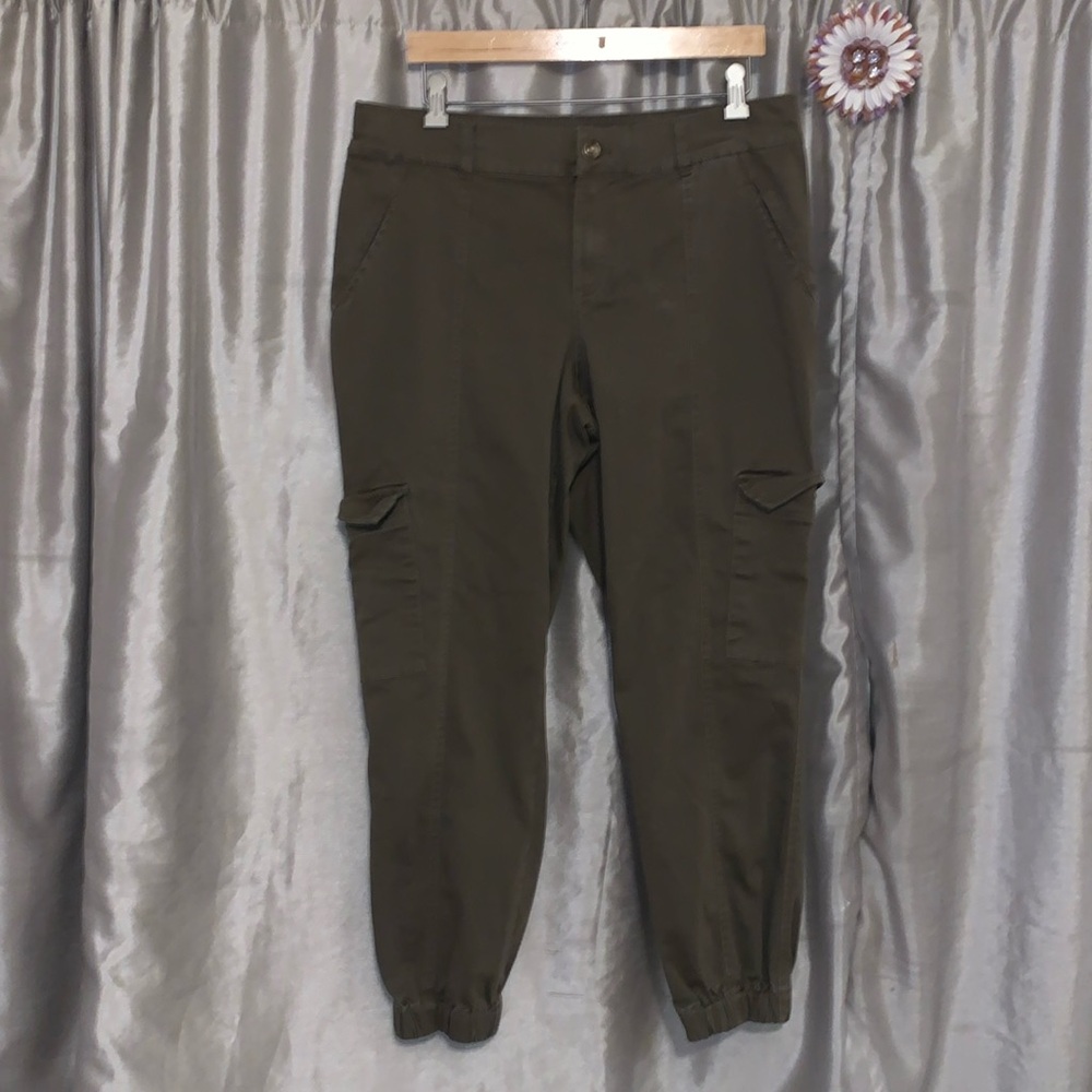 Cafe Marrakesh Joggers Cargo Pants Women’s Size XL Green